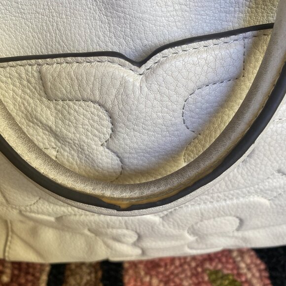 Tory Burch 'Medium Bombe T' Satchel in Soft White - Picture 6 of 12